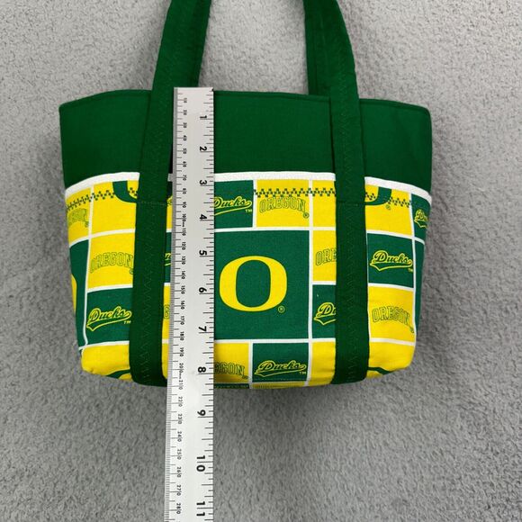 Oregon Ducks Mini Tote Quilted Handmade‎ University of Oregon NCAA - Picture 3 of 16